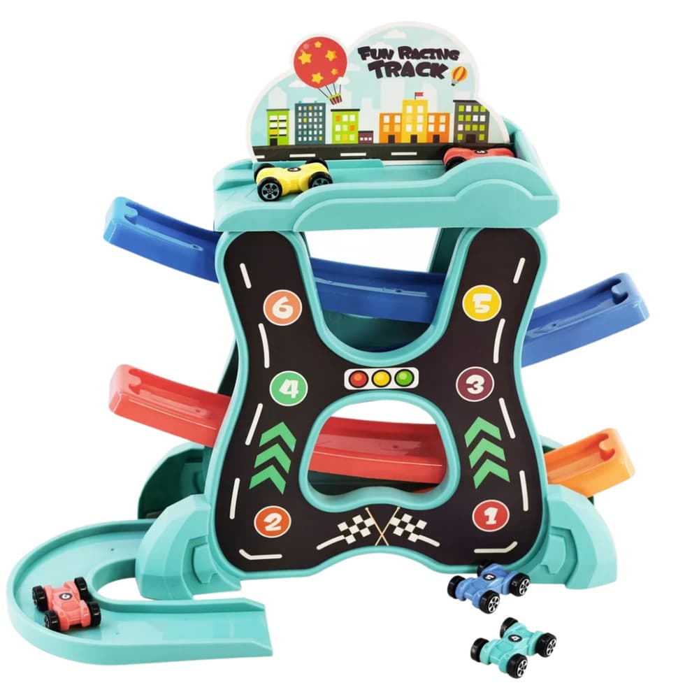 LEAN TOYS Dirkališče s tremi nivoji – Avtomobilčki vključen 2