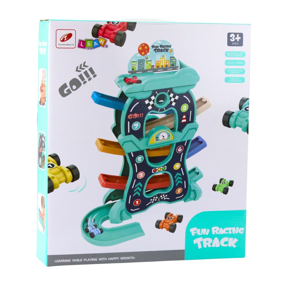 LEAN TOYS Dirkališče s tremi nivoji – Avtomobilčki vključen 3