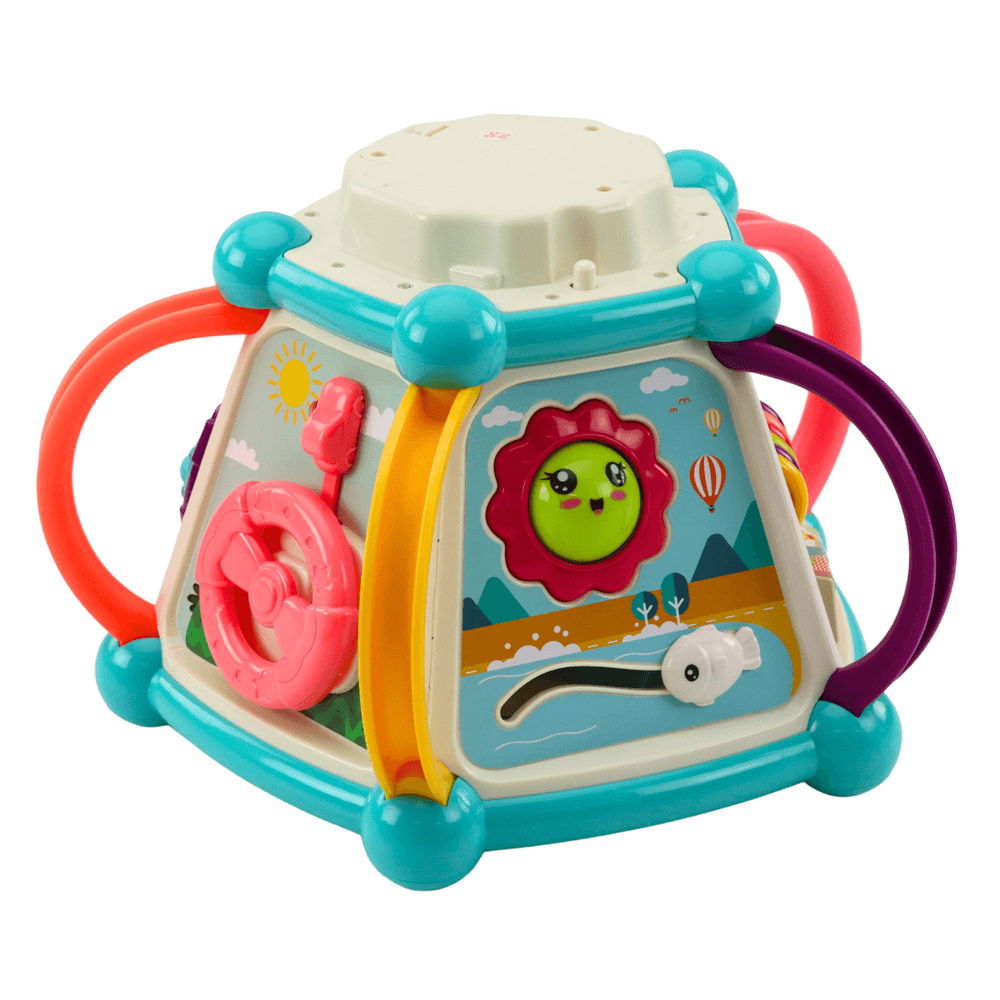 LEAN TOYS Multifunkcijska izobraževalna kocka 7v1 2