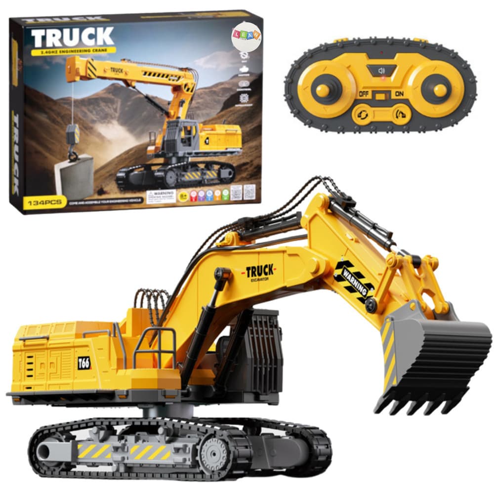 LEAN TOYS Gosenična bager za sestavljanje DIY RC