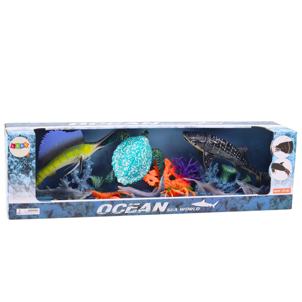 LEAN TOYS Figurice morskih živali (10 kos.) 3