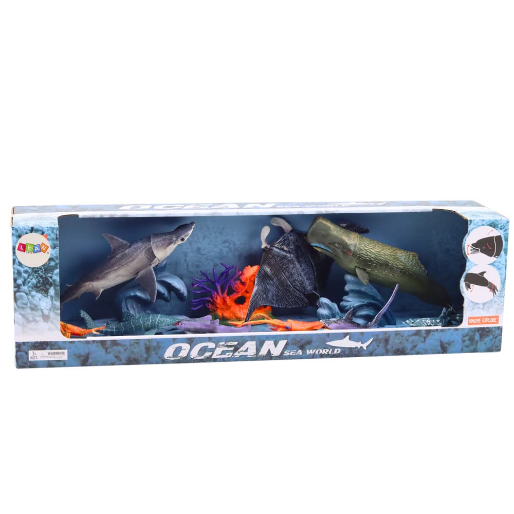 LEAN TOYS Figurice morskih živali – Raža (10 kos.) 3
