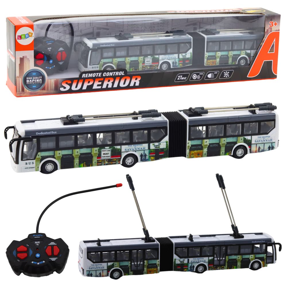 LEAN TOYS Mestni trolejbus na daljinsko vodenje RC