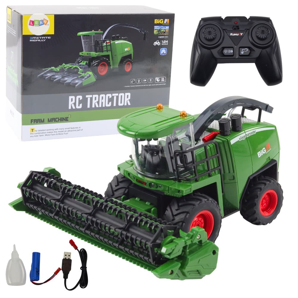 LEAN TOYS RC Kombajn za žito in koruzo 1:24