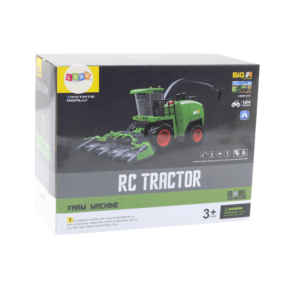 LEAN TOYS RC Kombajn za žito in koruzo 1:24 5