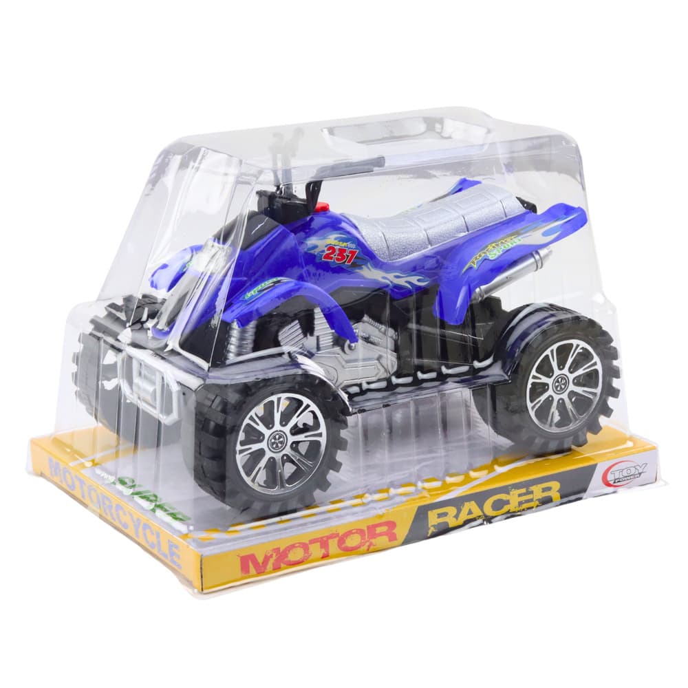 LEAN TOYS Terenski Quad s pogonom, nazobčana kolesa, moder 4