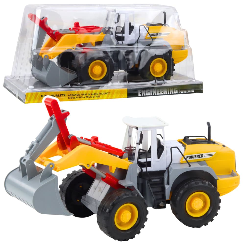 LEAN TOYS gradbena mašina bager-utovarivač, premična žlica