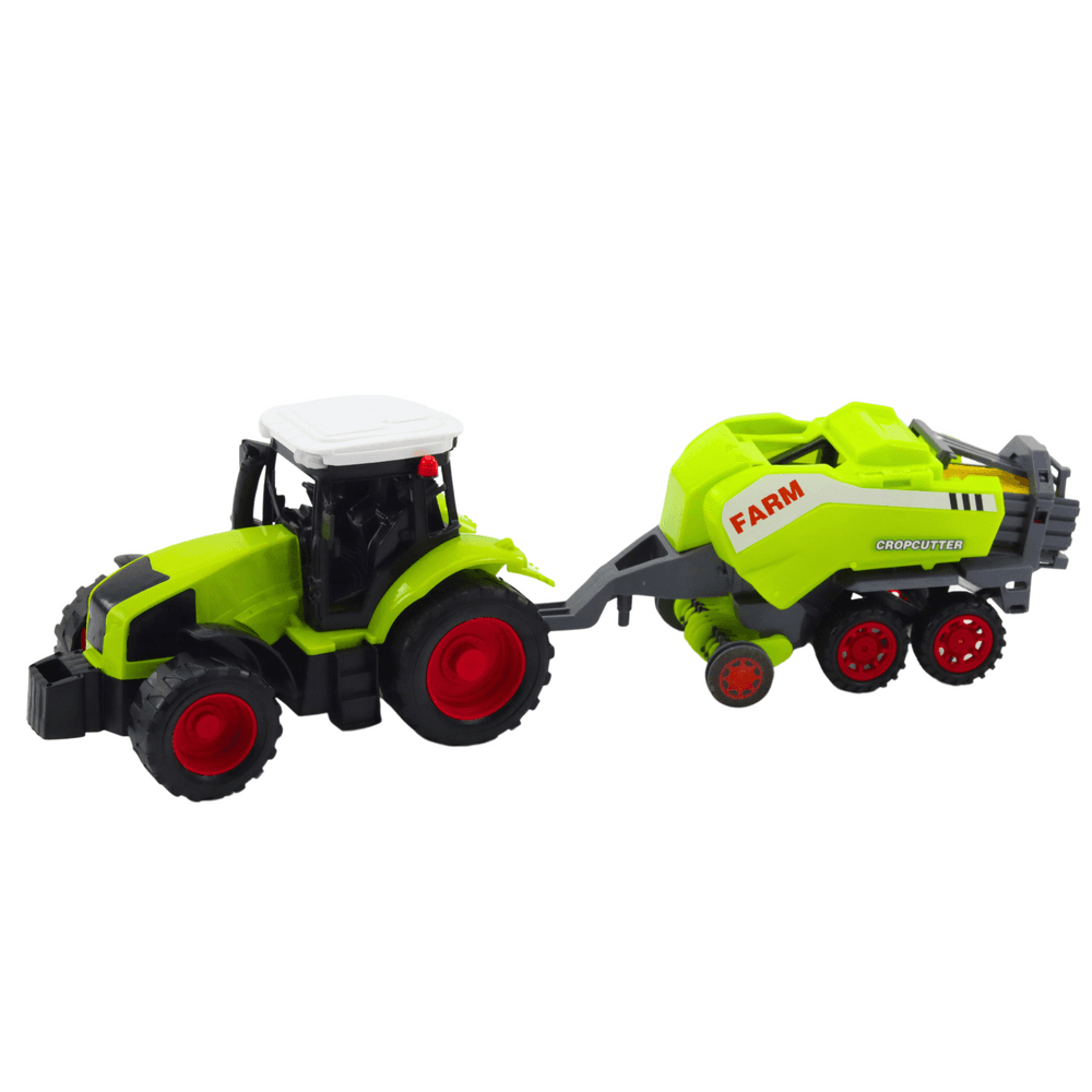 Komplet traktor s prikolico za silo in mešalcem krme - Lean Toys 3
