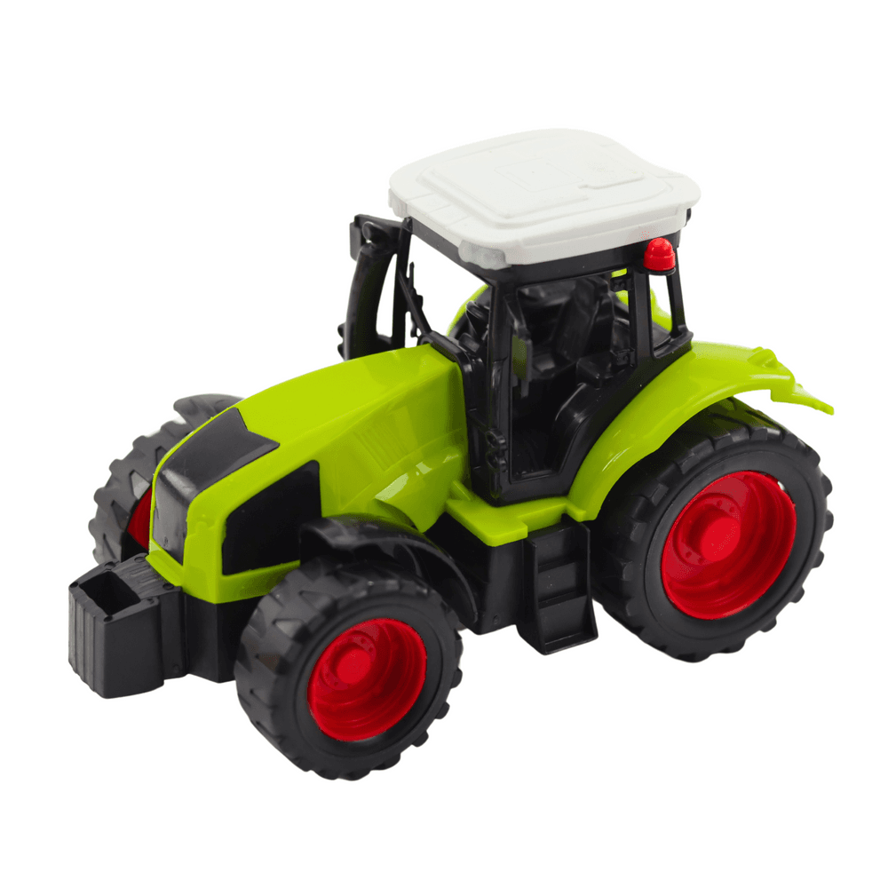 Zadružen traktor s prikolico za silo in mešalcem krme - Lean Toys 3