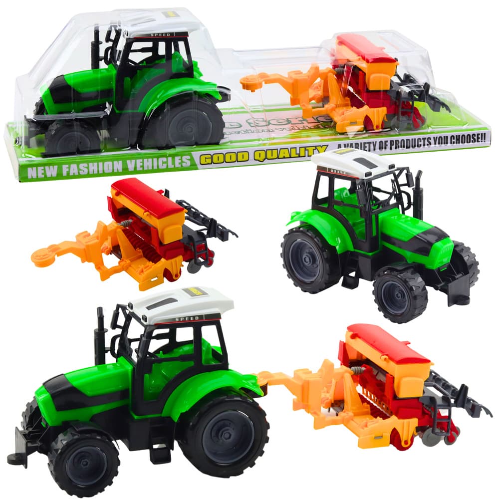 Traktorski set z sejačnico - Lean Toys