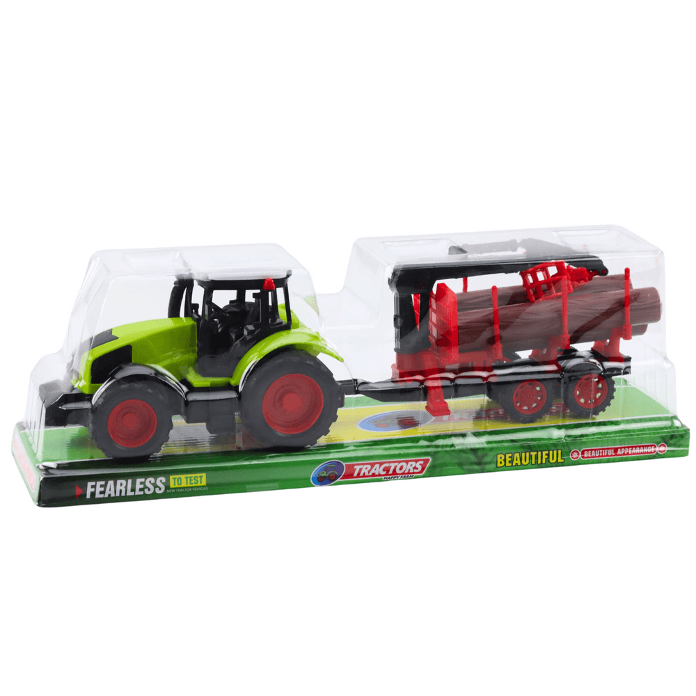 Traktor s prikolico HDS za prevoz lesa - Lean Toys 5