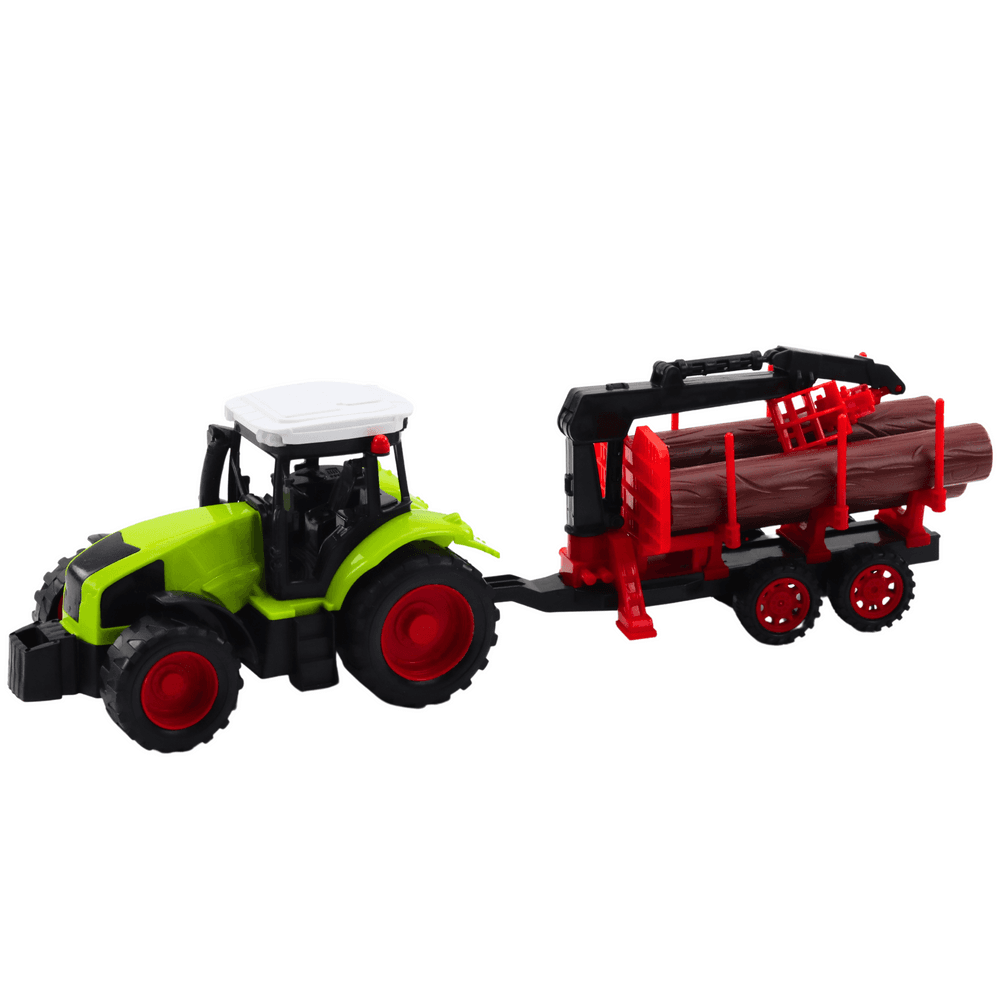 Traktor s prikolico HDS za prevoz lesa - Lean Toys 2