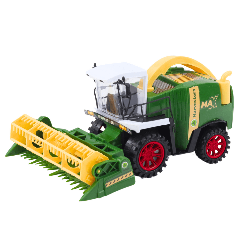 LEAN TOYS Zmogljiv kombajn, zelen 2