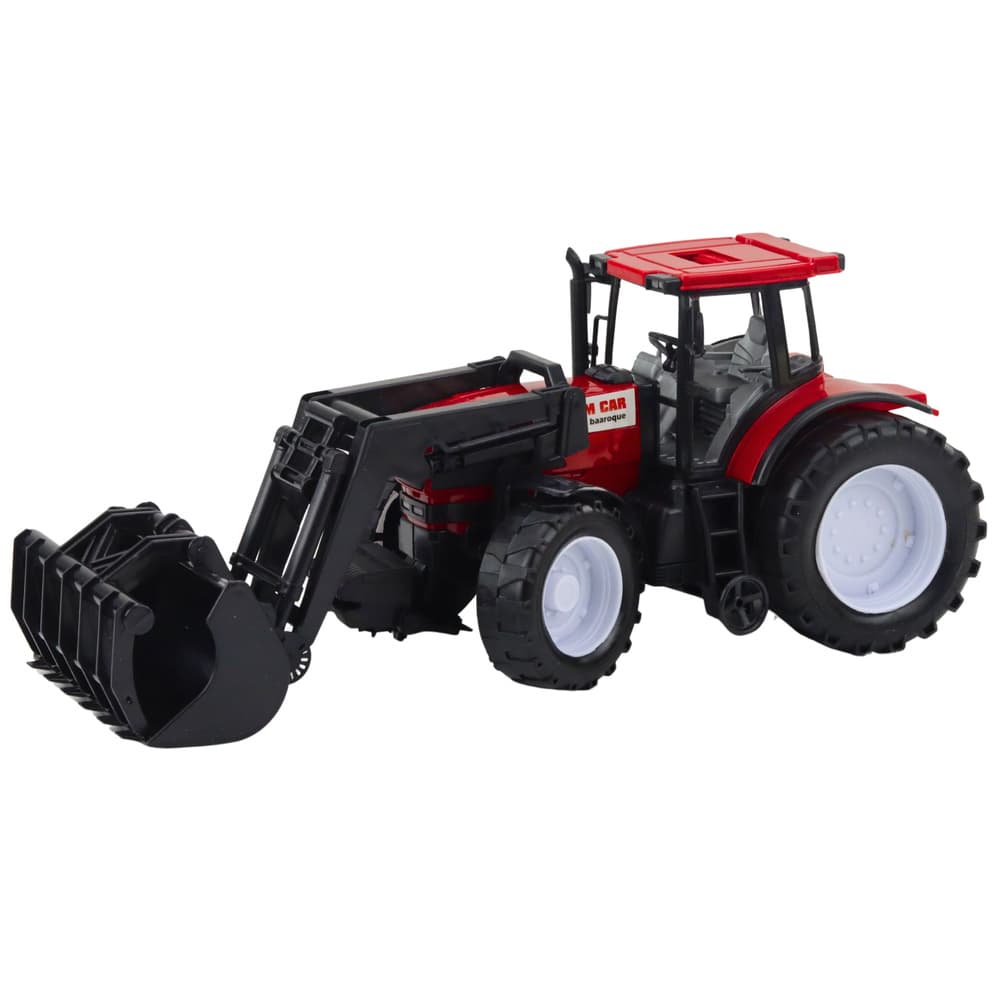 Traktor s sprednjo žlico - rdeč 2