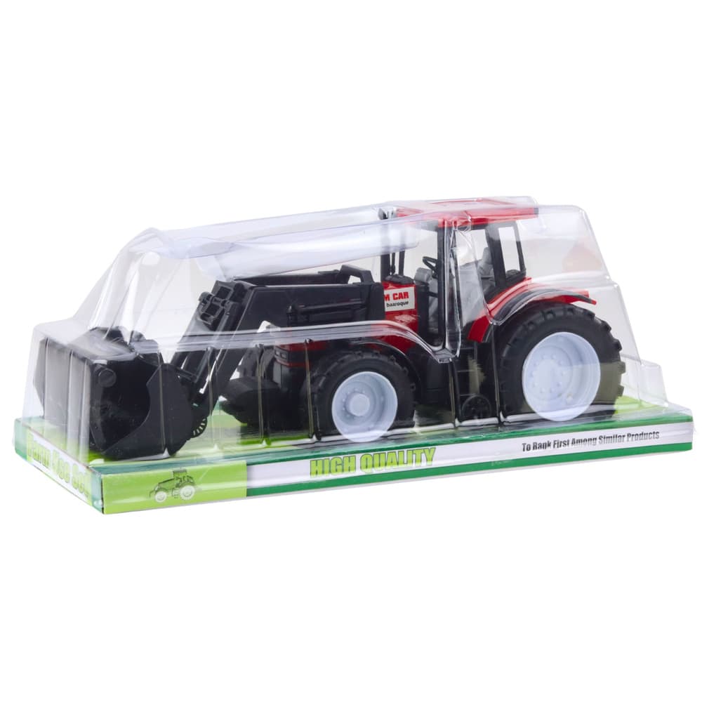 Traktor s sprednjo žlico - rdeč 3