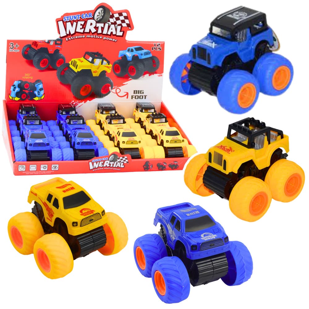 Terensko avto LEAN TOYS na vleko, rumeno-modri