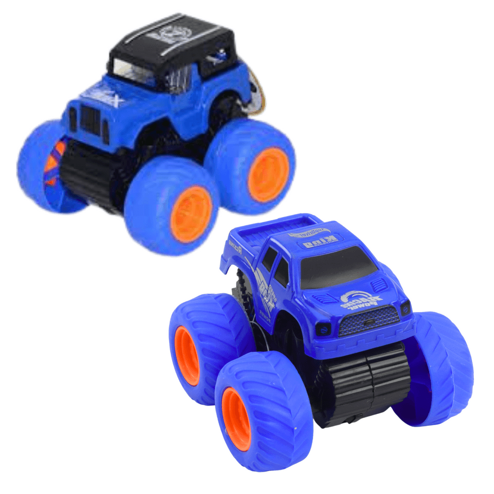 Terensko avto LEAN TOYS na vleko, rumeno-modri 2