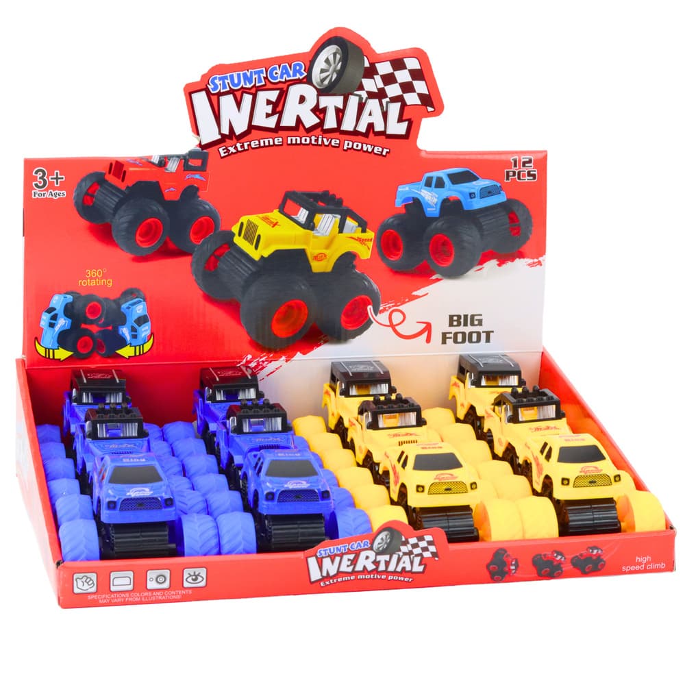 Terensko avto LEAN TOYS na vleko, rumeno-modri 4