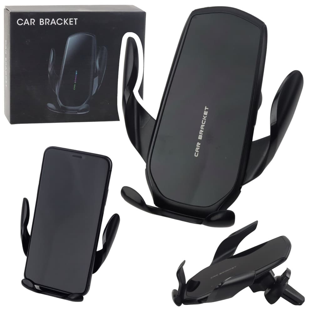 Glavitacijski avto nosilec za telefon na zračnik, črn