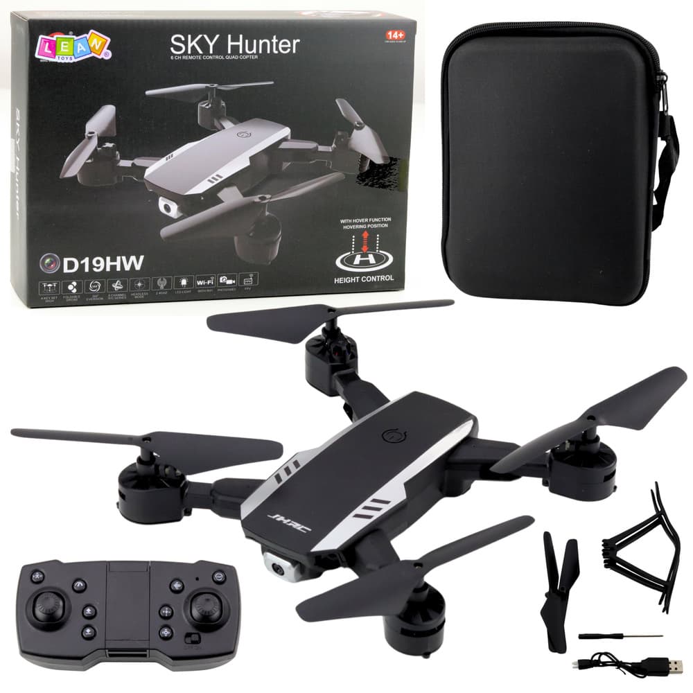 Dron LEAN TOYS Sky Hunter D19HW, FPV Wi-Fi kamera, sklopiv