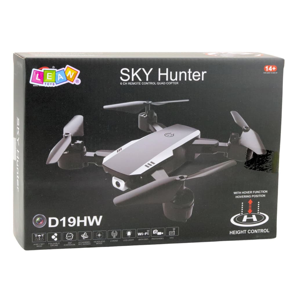Dron LEAN TOYS Sky Hunter D19HW, FPV Wi-Fi kamera, sklopiv 5