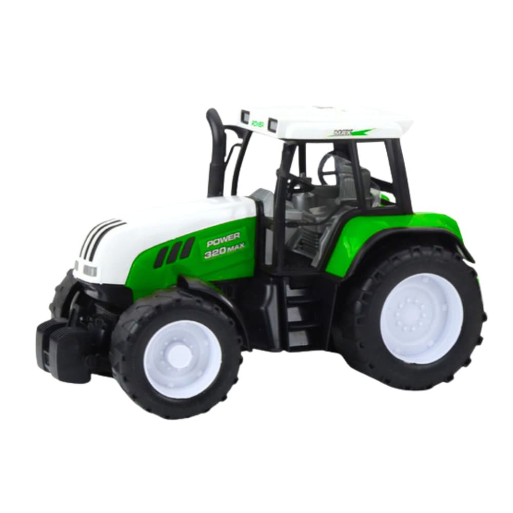 LEAN TOYS zeleni traktor s prikolico in mešalnikom krme, 50 cm 4