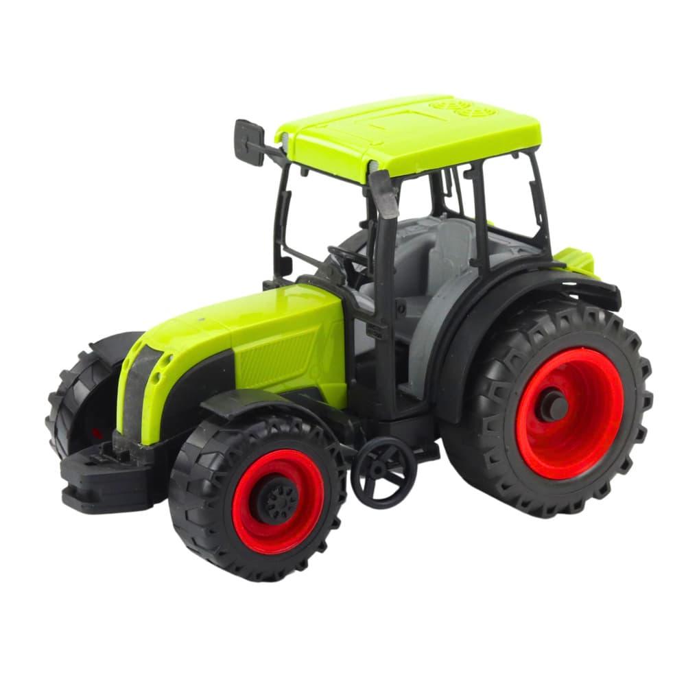 LEAN TOYS zeleni traktor z zeleno-rumeno prikolico, 50 cm 3