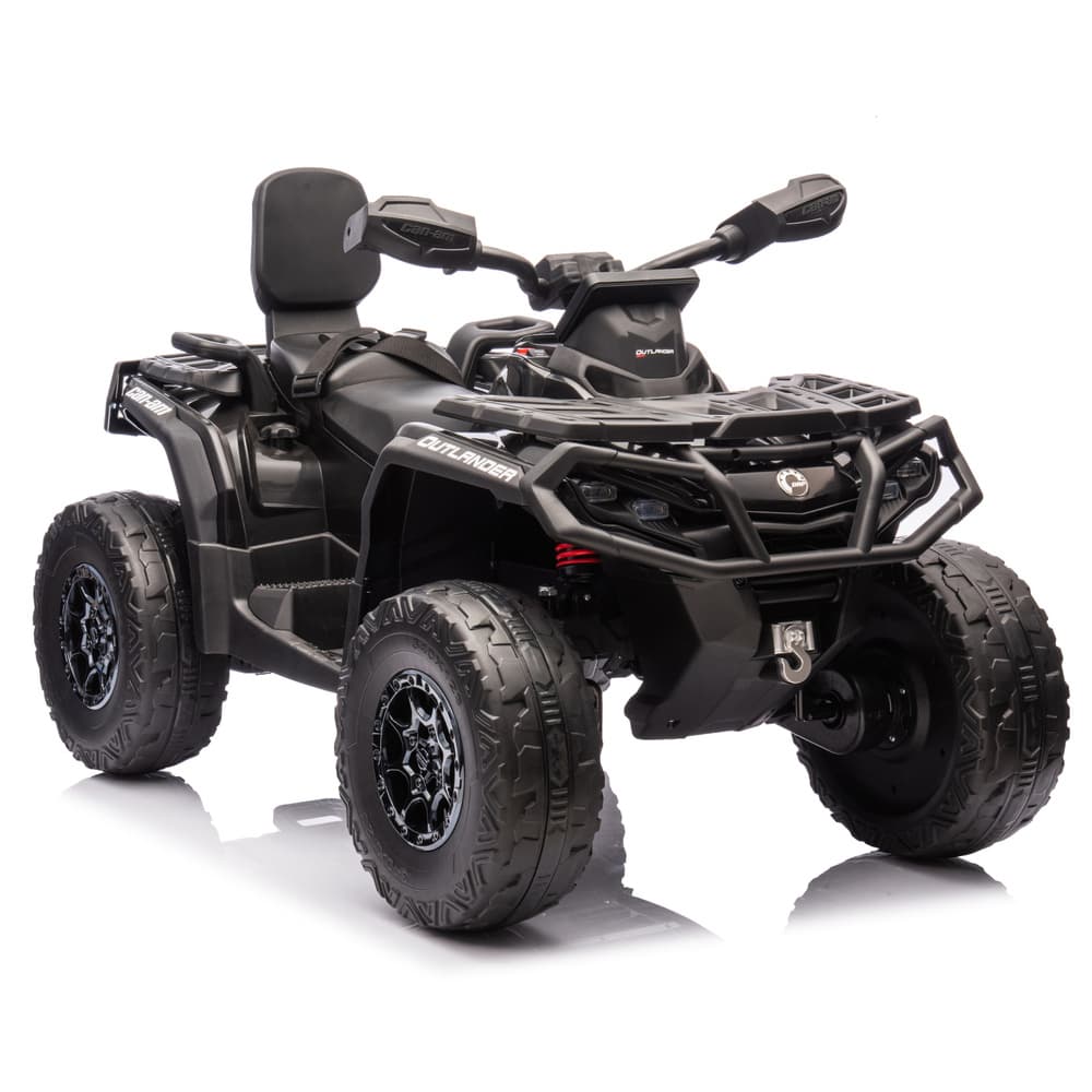 Otroški električni quad Can Am Outlander 4x4 DK-CA005, črn - LEAN CARS