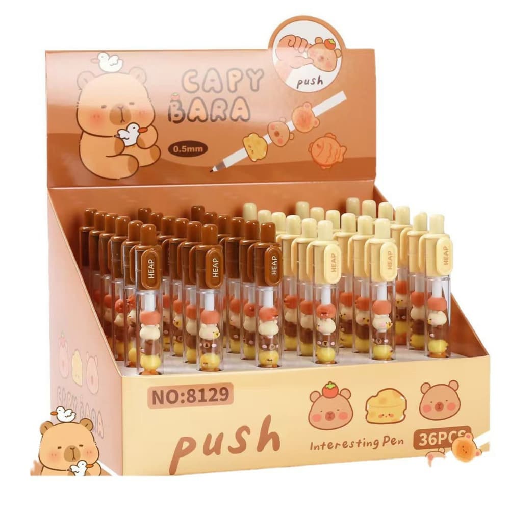 Pisalo z mini figuricami kapibare 4