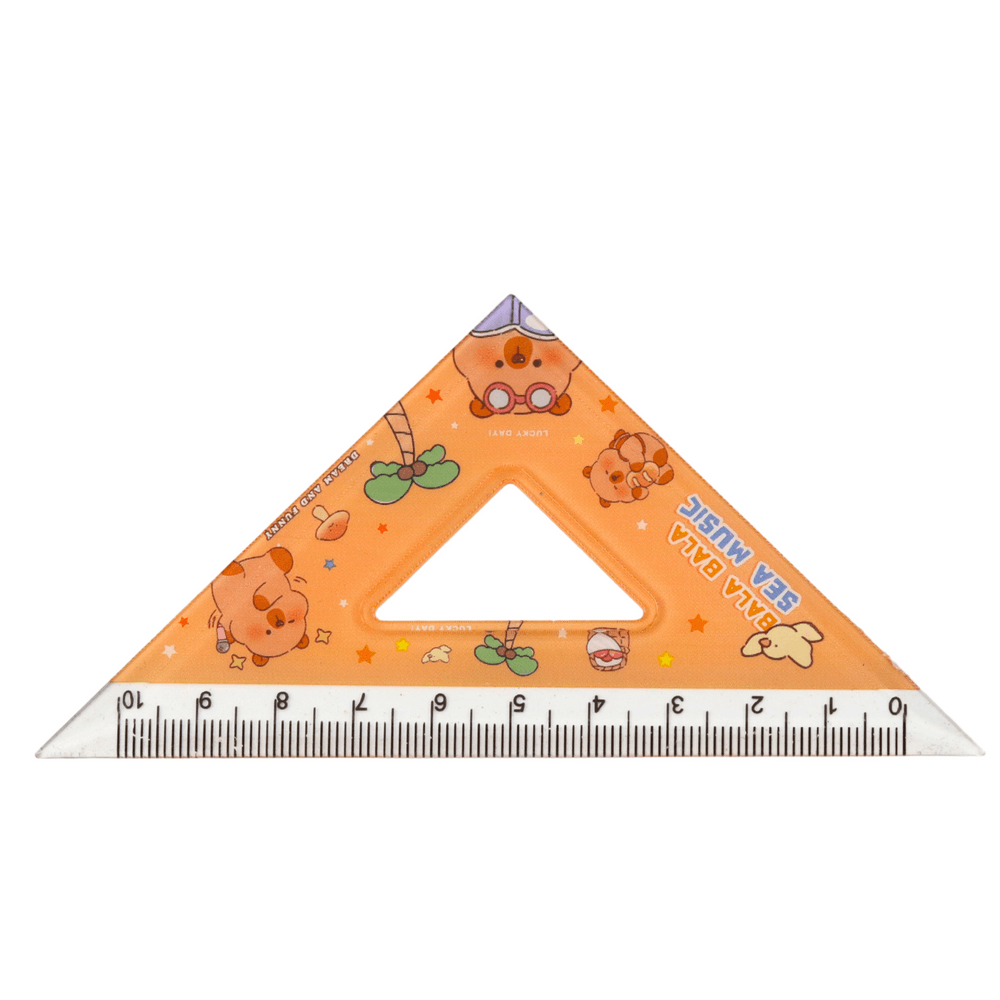 LEAN komplet geometrijskih pripomočkov s kapibarami, 4 kosi 2