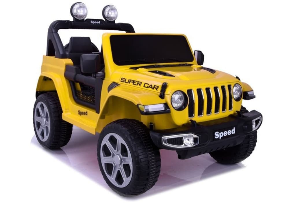 Akumulatorski avto LEAN CARS FT-938, rumen lakiran, 4x4