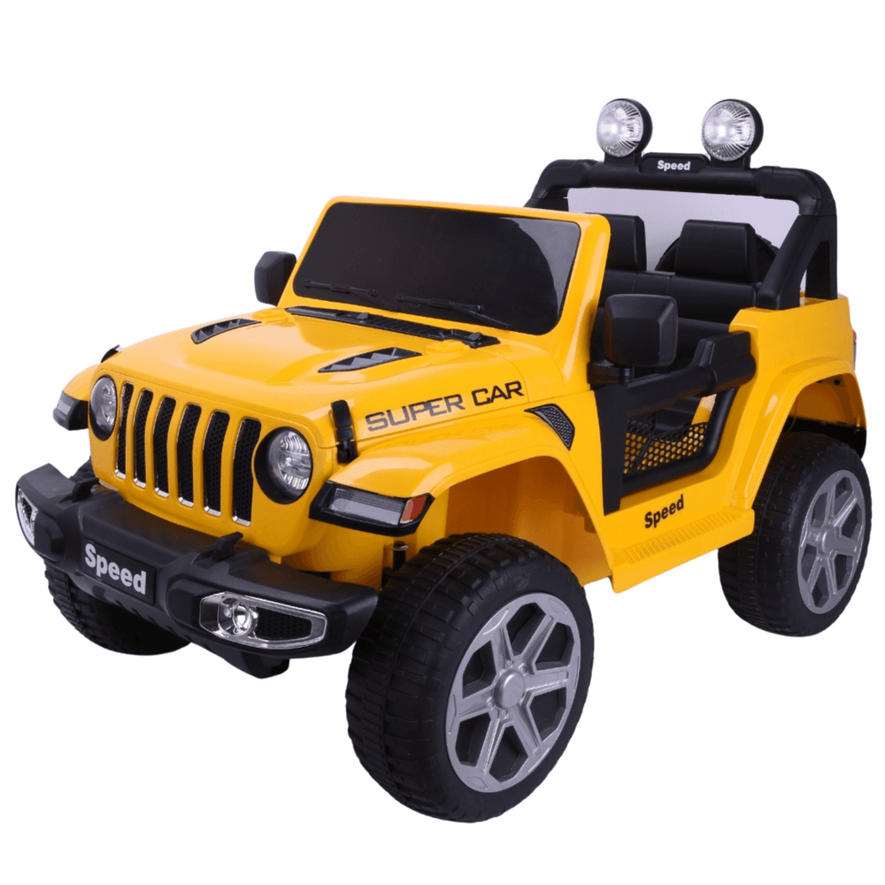 Akumulatorski avto LEAN CARS FT-938, rumen lakiran, 4x4 2
