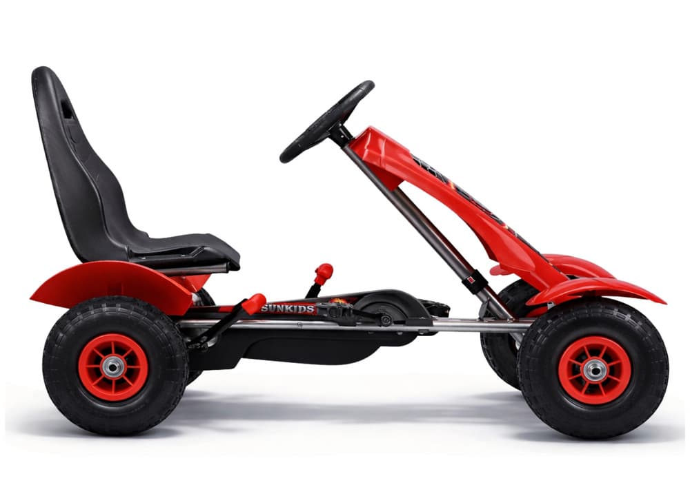 Otroški gokart na pedala F618, rdeč 2