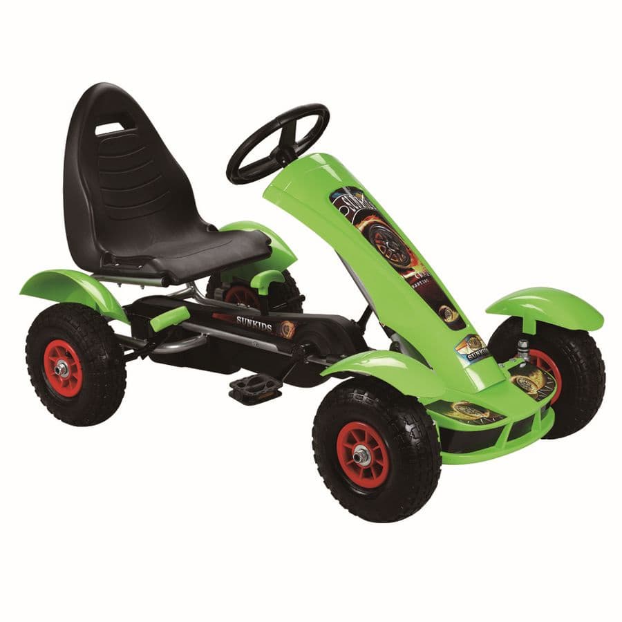 Otroški gokart na pedala F618, zelen