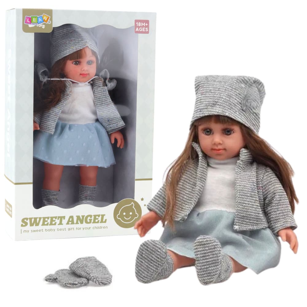 Lutka Sweet Angel v modri obleki, 36,5 cm