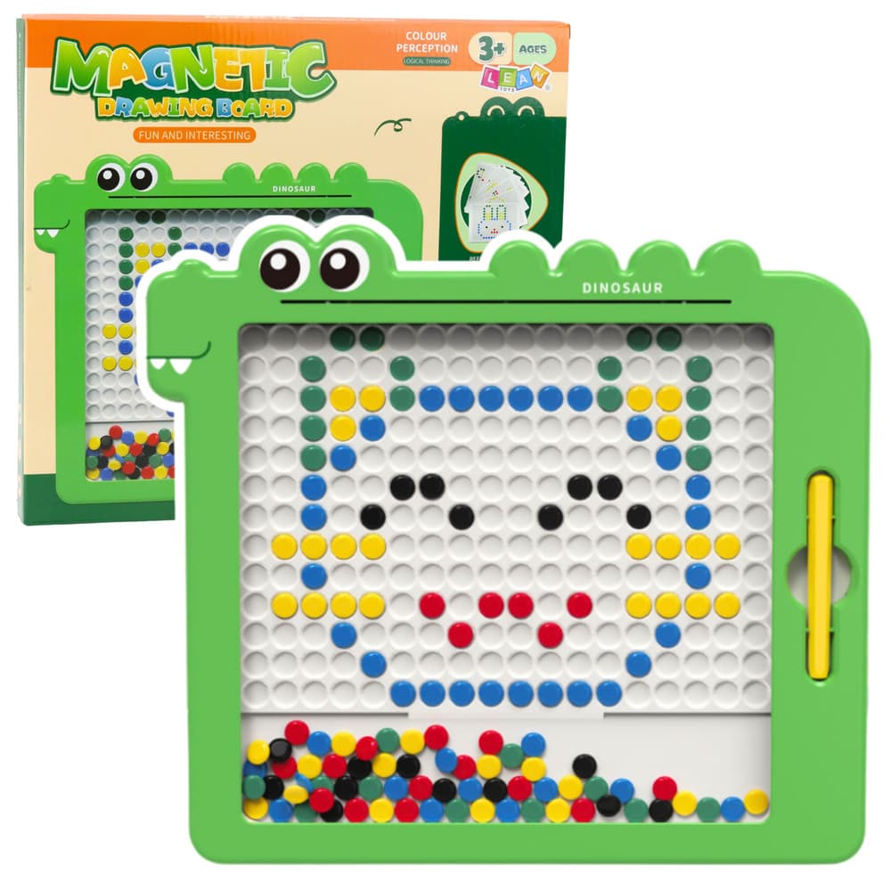 LEAN TOYS Magnetna tabla za ustvarjanje - Dinozavri