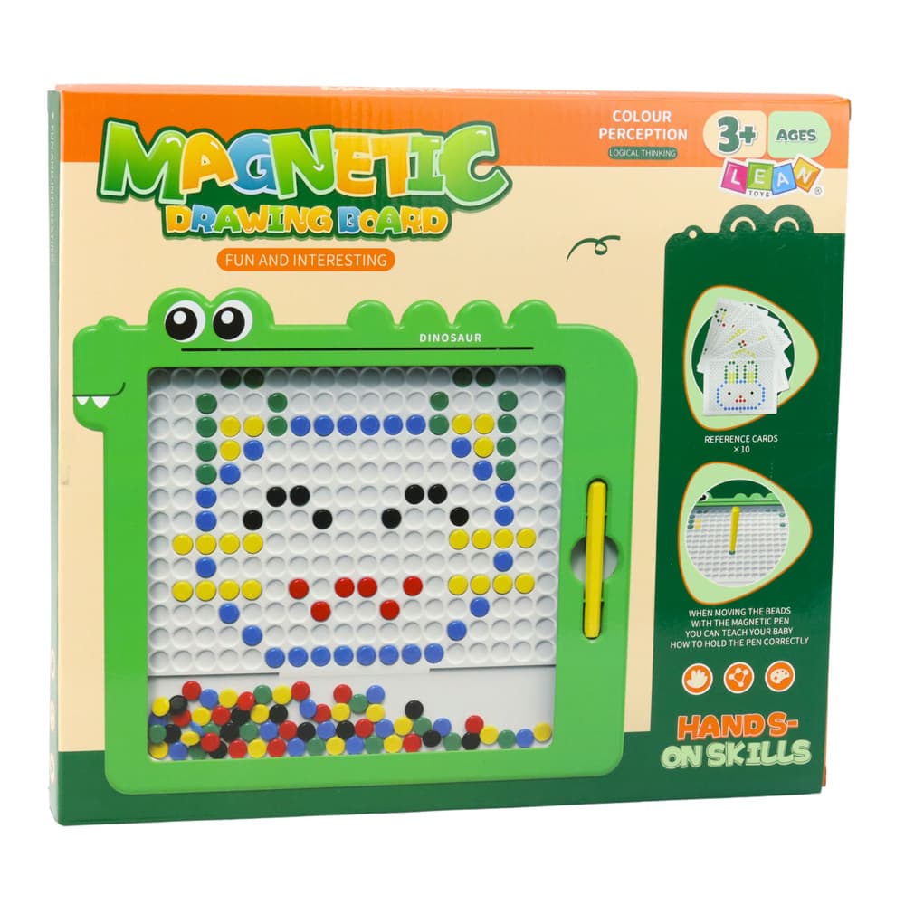 LEAN TOYS Magnetna tabla za ustvarjanje - Dinozavri 3