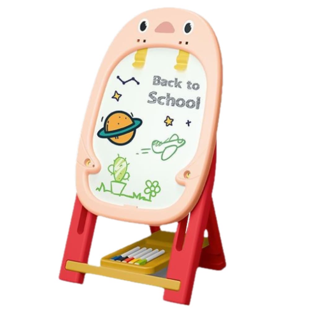 Dvostranska magnetna tabla LEAN TOYS Pingvin (roza) 2
