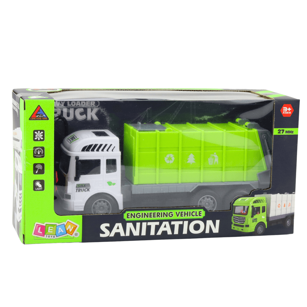 RC smetarska LEAN TOYS, zelena, 1:24, luči 4
