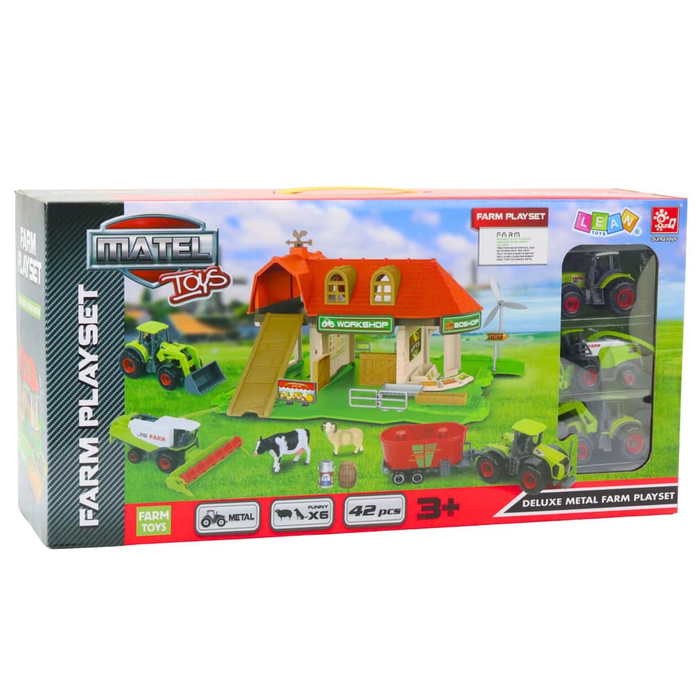 Set 'Kmetija' z živalmi in vozili LEAN TOYS 3