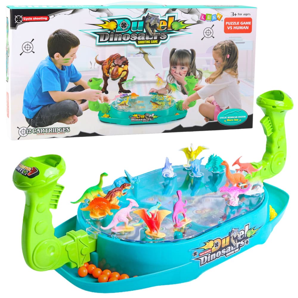 LEAN TOYS Igra spretnosti - Dinozaver napad s kroglicami