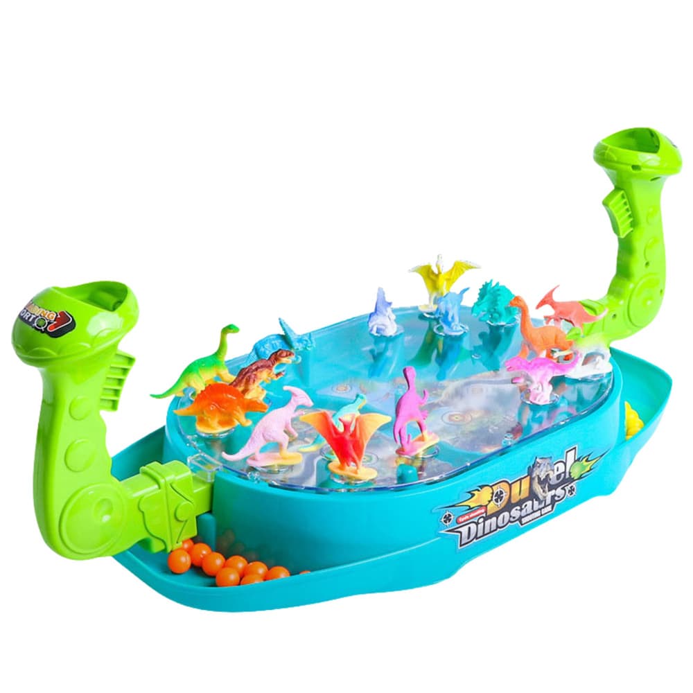LEAN TOYS Igra spretnosti - Dinozaver napad s kroglicami 2