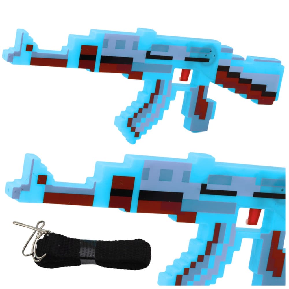 Piksel pištola LEAN TOYS, modra, s lučmi in zvoki