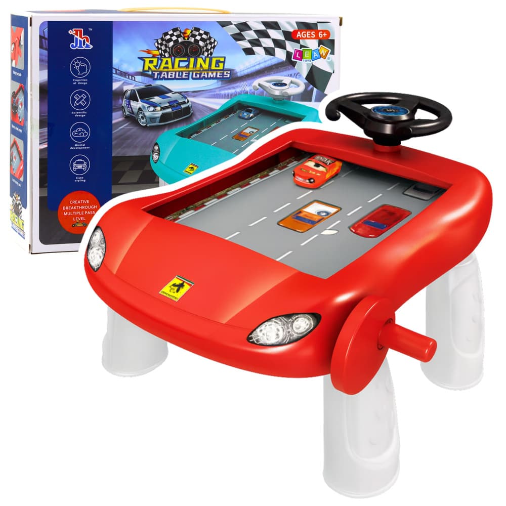 Simulator vožnje, izobraževalni igralni mizni, LEAN TOYS, rdeč