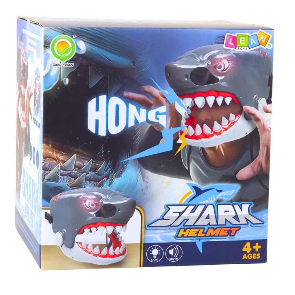 LEAN TOYS Maska morskega psa z lučmi in zvoki (odpirajoča usta) 4