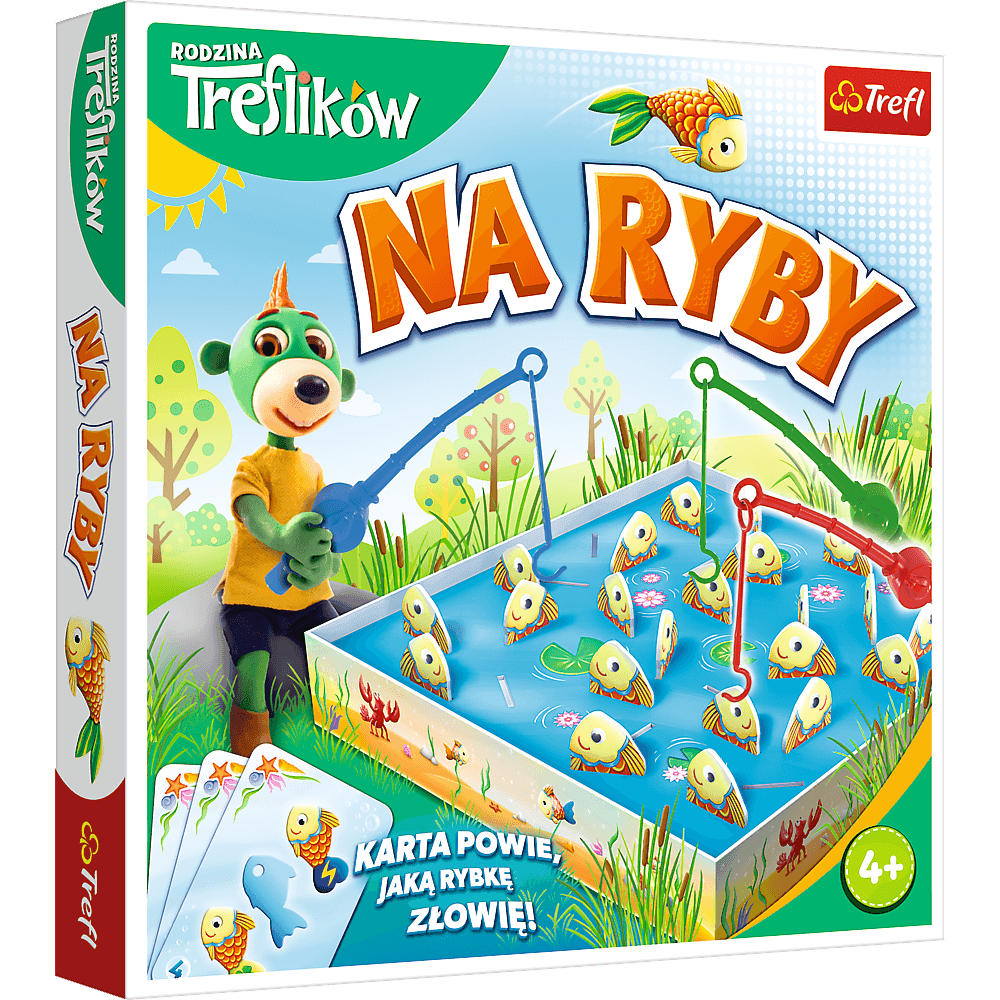 Trefl Igre Na Ribolov Družina Fliperjev (01963) - igra za otroke