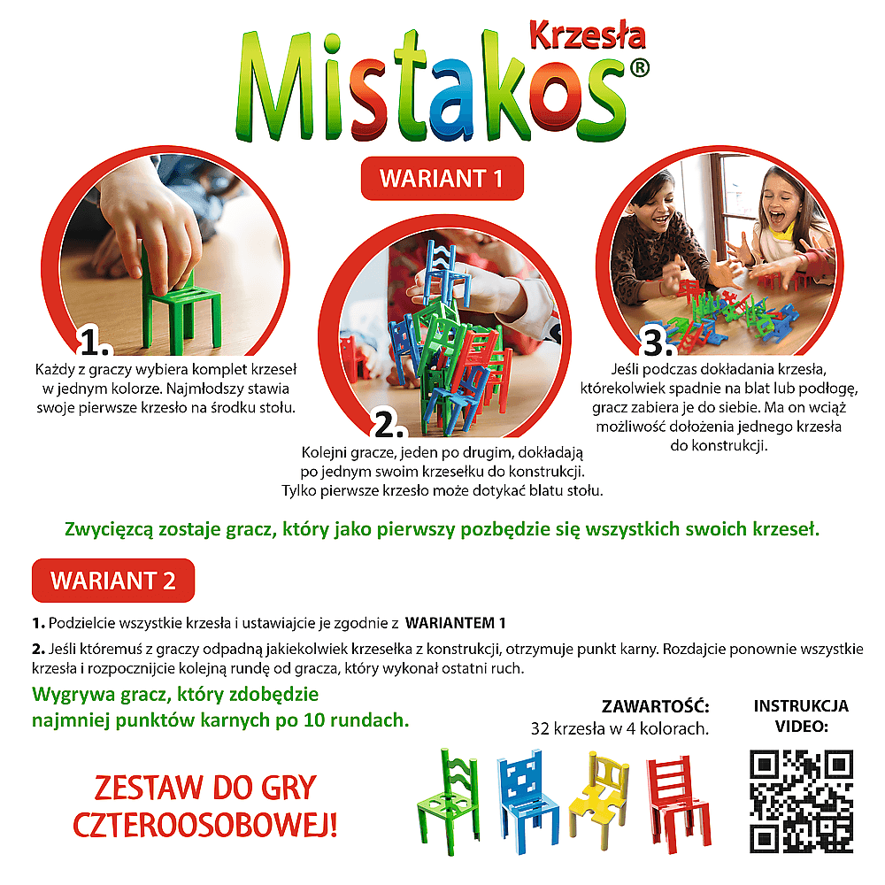 Igra spretnosti Stolčki MISTAKOS TREFL 02074 4