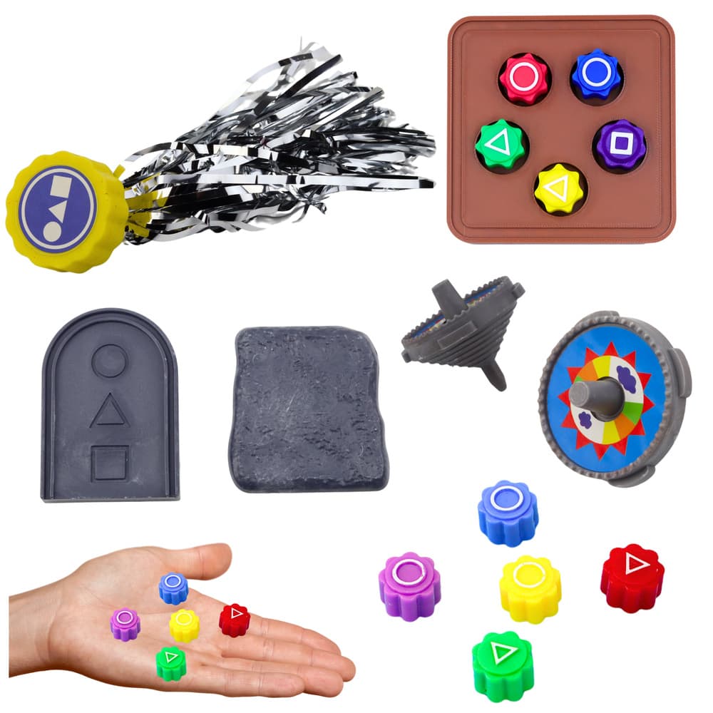 Komplet 4 iger LEAN TOYS - Squid Game, tradicionalne korejske igre