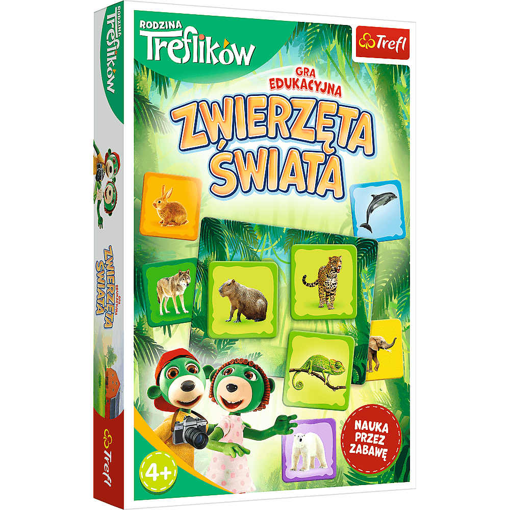 Igrica za otroke Zwierzęta Świata Rodzina Treflików TREFL