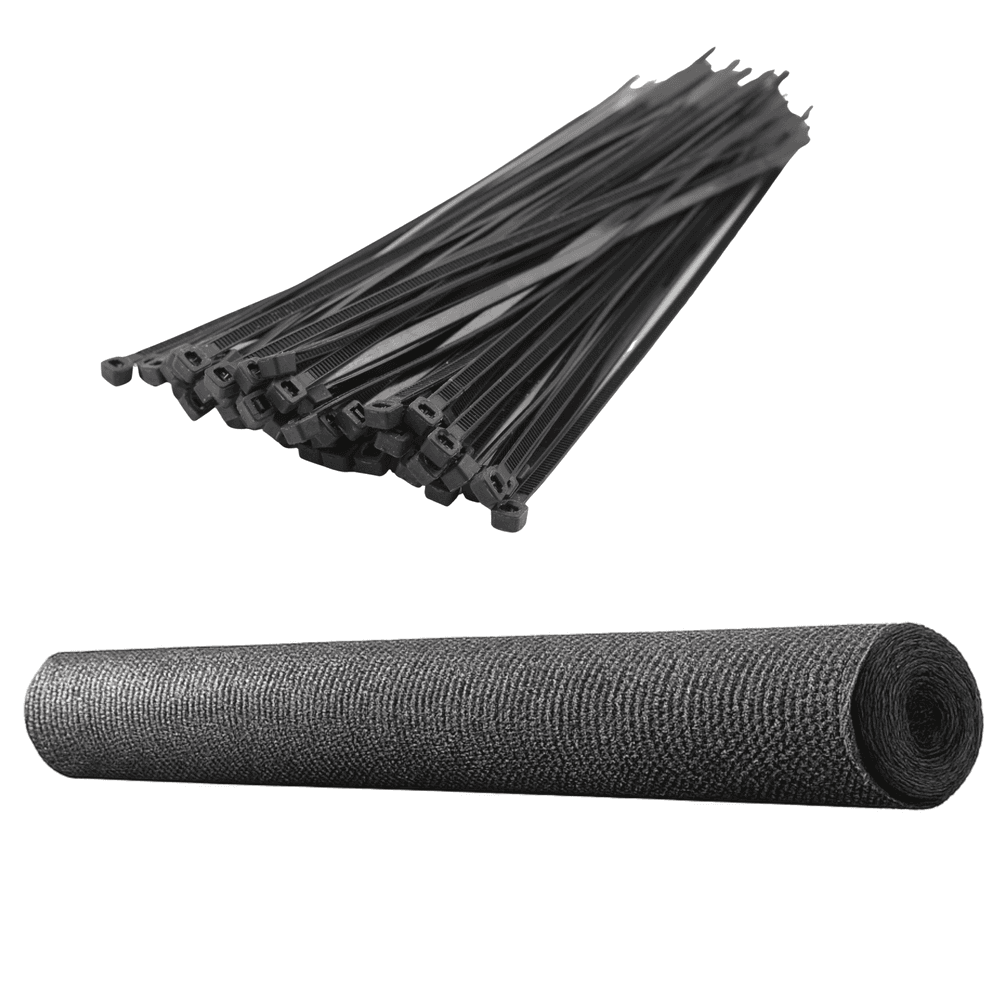 LEAN Senca zavesna za ograjo, siva, 1.5M x 10M, 140g/m² 4